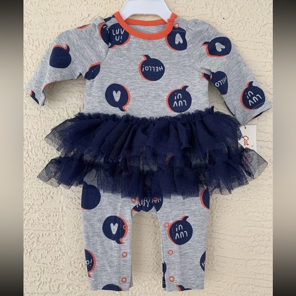 Cat & Jack One Pieces Cat And Jack Baby Girl Hearts Luv U Tutu